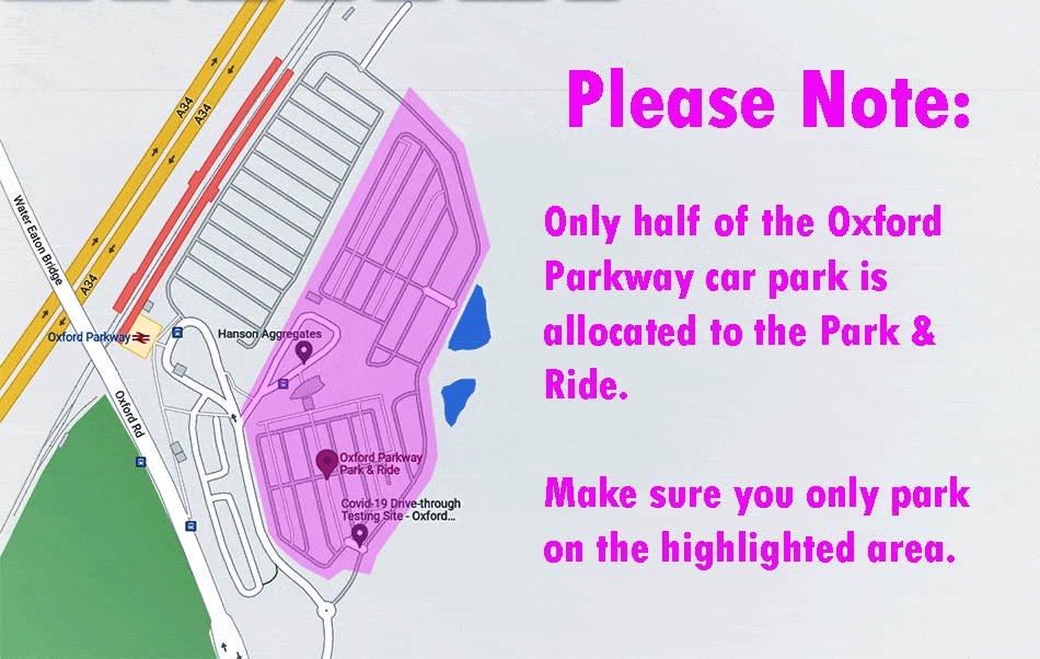 Oxford Parkway Park And Ride Allocated Parking Area 