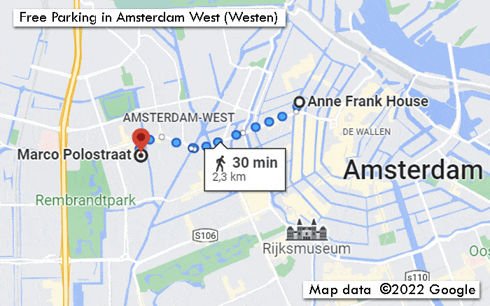 Free Parking in Amsterdam West (Westen)