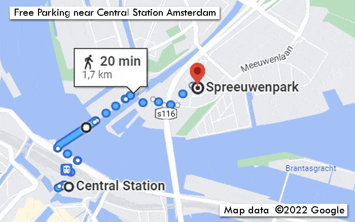 Free Parking near Central Station Amsterdam