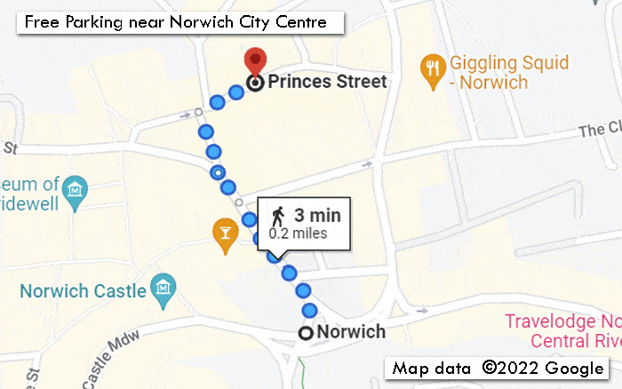 Free Parking near Norwich City Centre