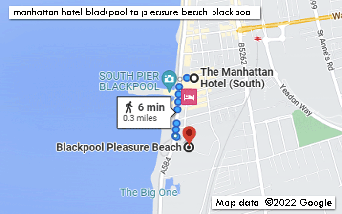 manhatton hotel blackpool to pleasure beach Blackpool
