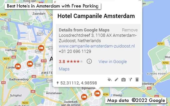 Best-Hotels-in-Amsterdam-with-Free-Parking-3-Campanie-Hotel